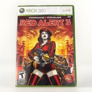 Command and Conquer Red Alert 3  - Xbox 360 w/ Manuals & Poster